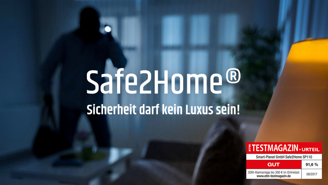 Safe2Home® 9er Set Aufkleber Alarmgesichert - Innenklebend 5x3