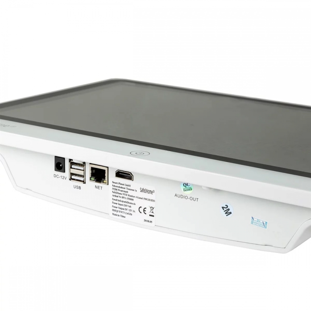 Bild 1 von Safe2Home® Funk Überwachungskamera 8 Kanal Set 3 TB – Kamera Set Monitor inkl. Rekorder - 4x Kamera