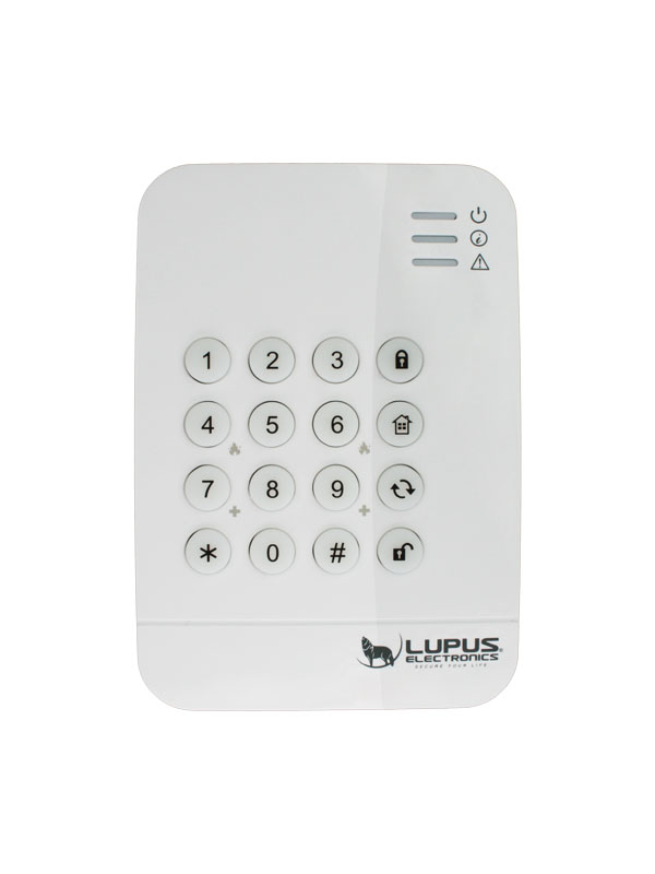Bild 1 von LUPUS Smart Home XT Funk Keypad V2 Sabotagekontakt Batteriebetrieben weiß