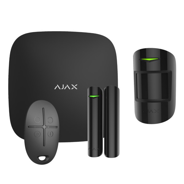 ajax Alarmanlage Tür-/Fensterkontakt mit Erschütterungmelder schwarz -  Security-Boss-XXL