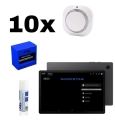 SmokeTab Brandmeldezentrale mit 10x Funk-Rauchmelder
