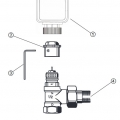 Bild 2 von Lupusec Heizkörperadapter für Danfoss RA-Ventile