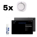 SmokeTab Brandmeldezentrale mit 5x Funk-Rauchmelder